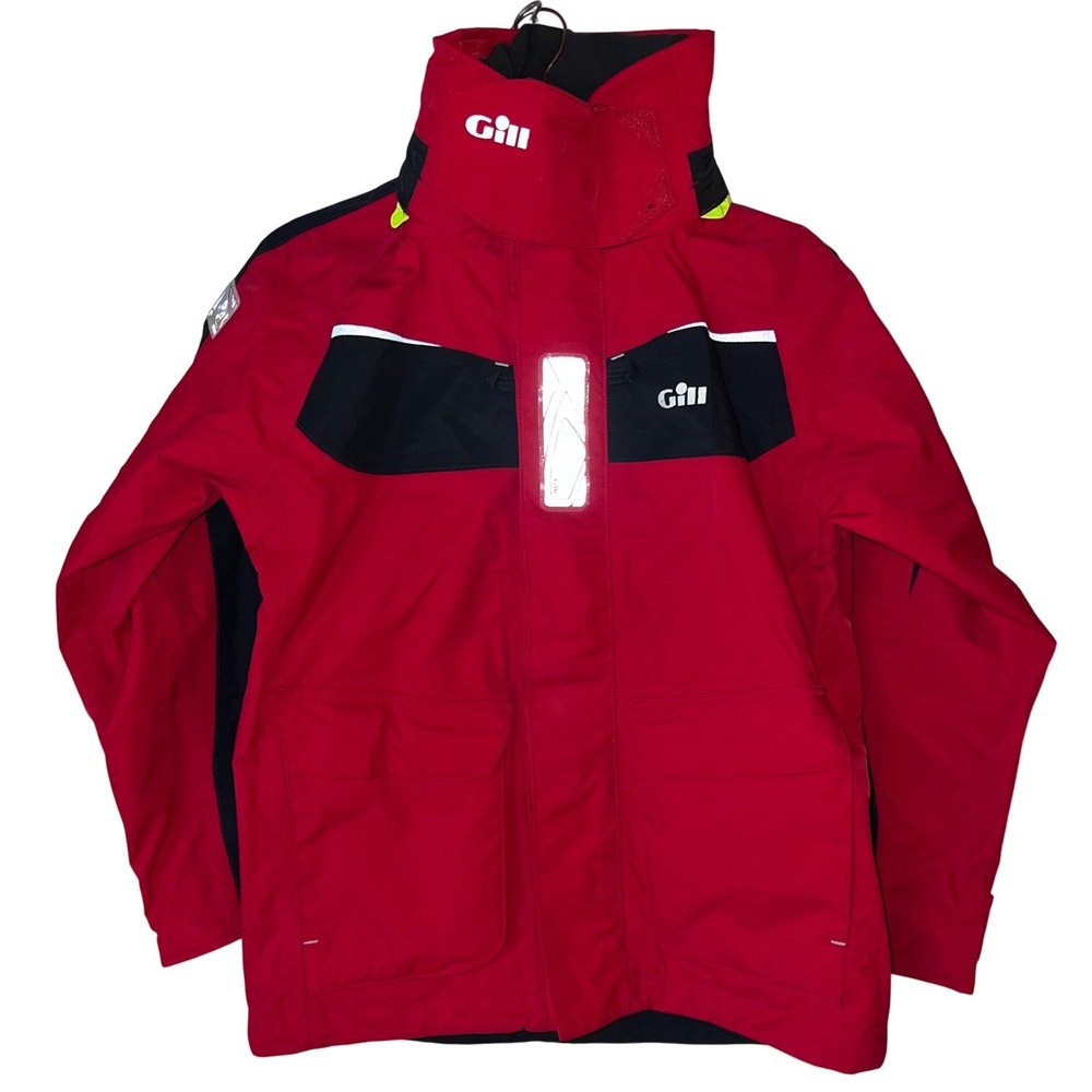 GILL Red Sailing Waterproof Breathable Coast Jacket Size Junior‎ Small